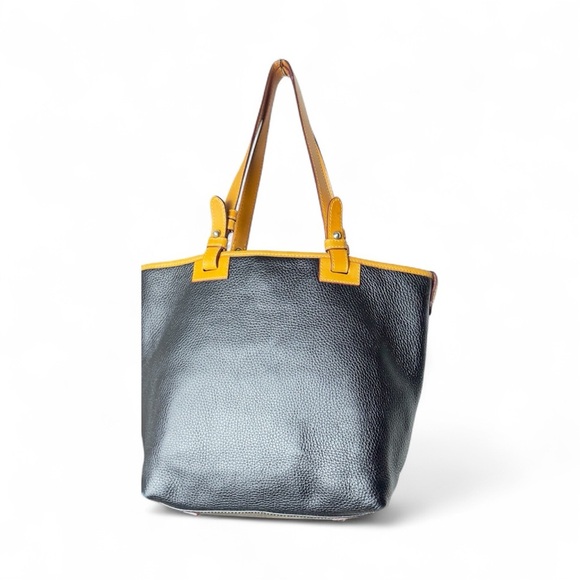 Vintage Black Dooney & Bourke Pebble Leather Tote - Picture 5 of 15